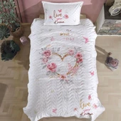 Clasy Ranforce %100 Pamuk Tek Kişilik Dört Mevsim Set Dream V1 Bej - 1