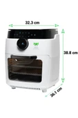 Wiami Airfryer Oven RA-011W 12 lt Beyaz Yağsız Fritöz Outlet - 4