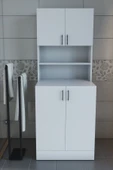 makbulce Leylak Kapaklı Çamaşır Makinesi Dolabı ve Çok Amaçlı Dolap - 2