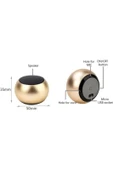Desingshop Taşınabilir Bluetooth Mini Speaker Kablosuz Bej - 1