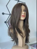 Kadınca Peruk Geliştirlmiş Vip Seri Mat Kahve Peruk PR758 - 1