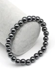 Hematit Doğal Taş Bileklik 8 mm Küre Kesim - 1