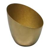 Açık Büfe Retro Sunum Tabağı Altın 13*14 Cm - 1