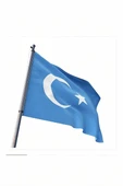 Süpertrend Doğu Türkistan Bayrağı (Gök bayrak) 70x105 cm - 1