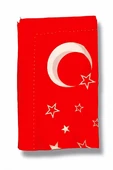 Süpertrend Ayyıldız Yazma Kırmızı Tülbent 95x95 cm - 2