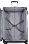 Pierre Cardin Ultra Light Kumaş Büyük Boy Valiz Siyah PC7050 - 8