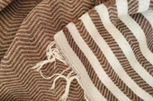 Aksu Summer Line Çok Amaçlı Örtü Pike Koltuk Örtüsü 170x220 Espresso - 5