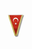 Süpertrend Üçgen Simli Türk Bayrağı 20x30 cm - 1