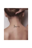 Süpertrend Aşkın İmzası Tattoo Geçici Dövme Şablonları Kına Kalıpları - 2