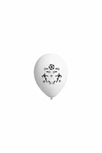 Kruvazör Beyaz-Siyah Balon (100'lü) - 1