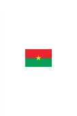 Kruvazör Burkina Faso Masa Bayrağı - 1