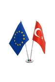 Kruvazör Çiftli Avrupa Masa Bayrağı - 1