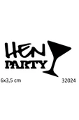 Süpertrend Hen Party Bekarlığa Veda Partisi Dövmesi Geçici Dövme Şablonu - 1