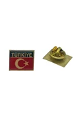 Kruvazör Türk Bayrağı Kare Rozet (30'lu) - 1