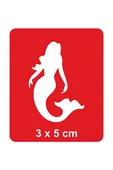 Kruvazör Denizlerin Aşkı Deniz Kızı  Tattoo Geçici Dövme Şablonları Kına Kalıpları - 1