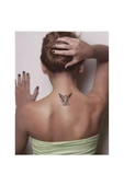 Kruvazör Tribal Kanatlı Melek Tattoo Geçici Dövme Şablonları Kına Kalıpları - 2
