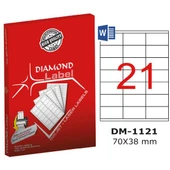 Diamond Lazer Etiket DM-1121 70x38 mm - 1
