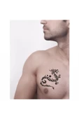 Kruvazör Ateşin Çocuğu Ejderha Tattoo Geçici Dövme Şablonları Kına Kalıpları - 2
