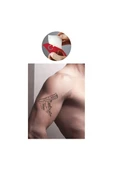 Kruvazör Otomatik Taramalı Silah  Tattoo Geçici Dövme Şablonları Kına Kalıpları - 2