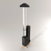 Kamp Ayısı® CafeBox™ Pelet Sobası Özel Tasarım Cam Borulu Pelet Sobası, Dış Mekân & Kafe Isıtıcısı - 10