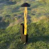 Kamp Ayısı® CafeBox™ Pelet Sobası Özel Tasarım Cam Borulu Pelet Sobası, Dış Mekân & Kafe Isıtıcısı - 3
