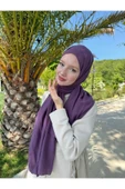 MODA Pamuk Caz Şal Mor - 2
