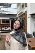 MODA Modal Soft Serisi Etnik Desen Şal Siyah - 1