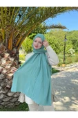 MODA Pamuk Caz Şal Yeşil - 4