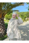 MODA Pamuk Caz Şal Krem - 2
