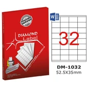 Diamond Lazer Etiket DM-1032 52.5x35 mm - 1
