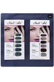 Kruvazör Nail Art Tırnak Süsleme Ekose Tırnak dövmesi  - 1