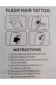 Kruvazör Saç Dövmesi Hair Flash Tattoo 3 Adet birden Model 4 - 2