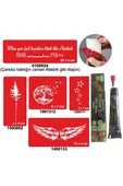 Kruvazör Doğa Desenleri Hint Kınası ile Geçici Dövme Yapma Seti - 1