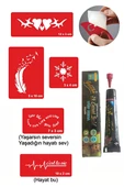 Kruvazör Nabız Kar Tanesi Hint Kınası ile Geçici Dövme Yapma Seti - 1