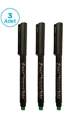 Fenlot Siyah Asetat Permanent Cd Kalemi Medium Uçlu (3lü set) - 1