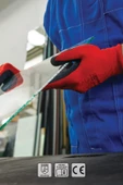 Süpertrend  Dolphin Polyester Lateks İş Eldiveni Kırmızı/siyah Pol9 Crınk 9-l 1 Çift - 3