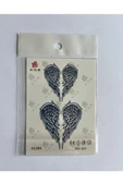 Kruvazör Kanat Minimal 11x8 cm Yarı Kalıcı Geçici Dövme Yapıştırma Dövme - 1