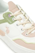 U.S. Polo Assn. CANDY 5FX 101946942 Kadın Sneaker Ayakkabı Bej Beyaz Yeşil 36-40 - 7