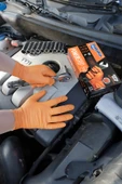Süpertrend  Dolphin Powergrip Ekstra Kalın Turuncu Nitril Eldiven Elmas Dokulu L 50 adet X 20 Paket - Koli - 4