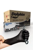 Süpertrend  Dolphin Siyah Nitril Eldiven Pudrasız Ekstra Kalın M 100 Adet X 10 Paket - Koli - 1