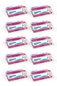 Süpertrend  Dolphin Beyaz Vinil Eldiveni Pudrasız S 100 Adet X 10 Paket - 1