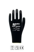 Süpertrend  Dolphin Polyester Poliüretan İş Eldiveni Siyah Pop Touch 10-xl 1 Çift - 1