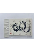 Kruvazör Dragon Minimal 11x8 cm Yarı Kalıcı Geçici Dövme Yapıştırma Dövme - 1