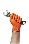 Süpertrend  Dolphin Powergrip Ekstra Kalın Turuncu Nitril Eldiven Elmas Dokulu L 50 adet X 20 Paket - Koli - 2