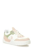 U.S. Polo Assn. CANDY 5FX 101946942 Kadın Sneaker Ayakkabı Bej Beyaz Yeşil 36-40 - 1