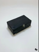 Doğal Ahşap Hareli Takı Kutusu Ahşap Saklama Kutusu(BEYAZ ÇAM)(ANTRASİT)(BOY:20cm EN:12cm Yük:8cm) BOY:20cm EN:12cm YÜK:8cm - 2