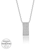 Süpertrend Swarovski Taşlı Gümüş Sırataş Bayan Kolye - 1
