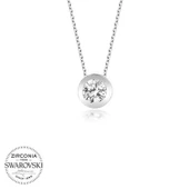 Süpertrend Swarovski Taşlı Gümüş  Tektaş Bayan Kolye - 1