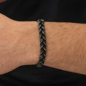 Süpertrend Gümüş Kazaziye Örgü Bileklik - 2