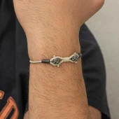 Süpertrend Gümüş Kazaziye Örgü Bileklik - 3